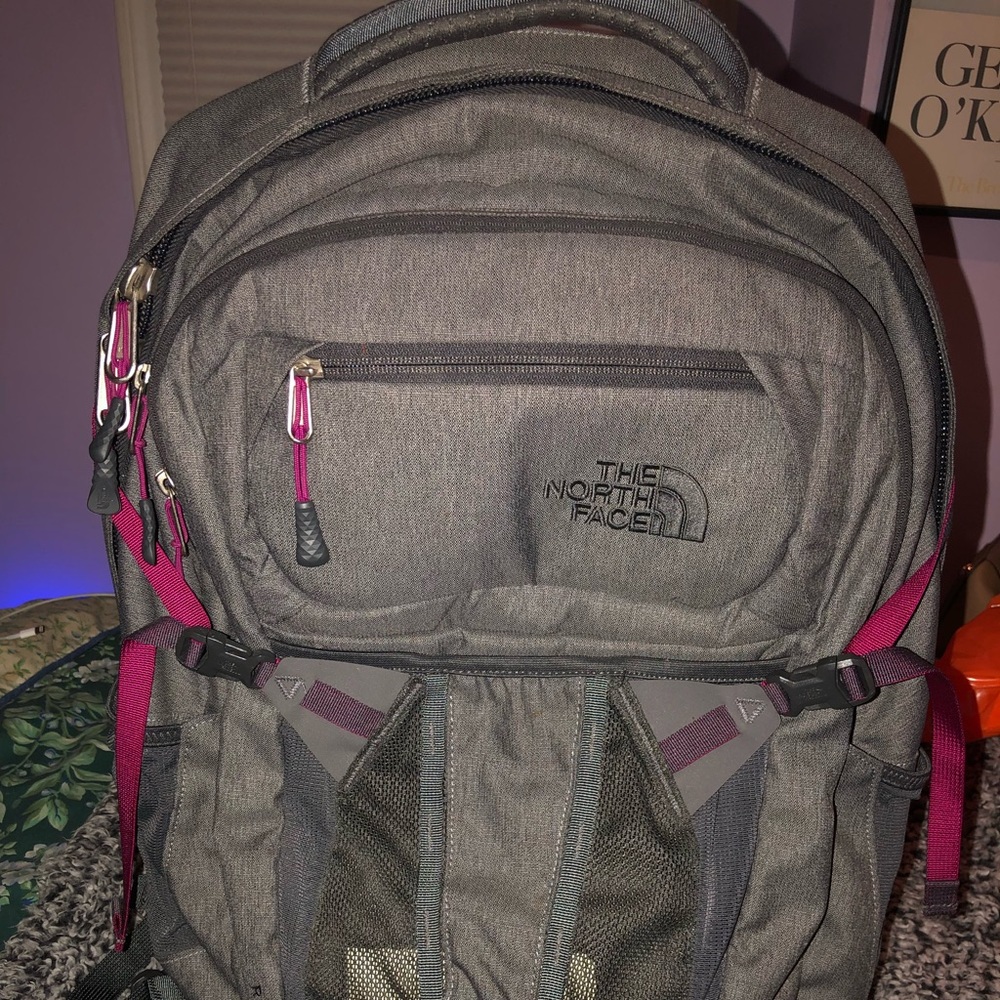 Grey Northface Backpack